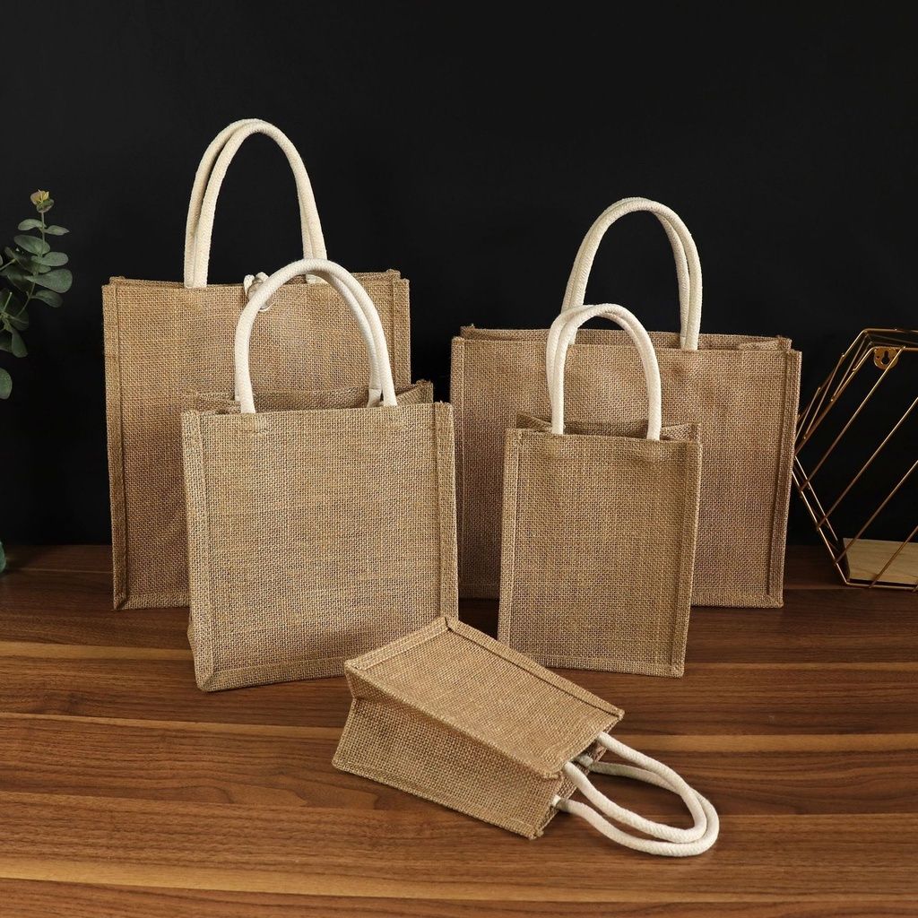 Plain Jute Shopping Bag